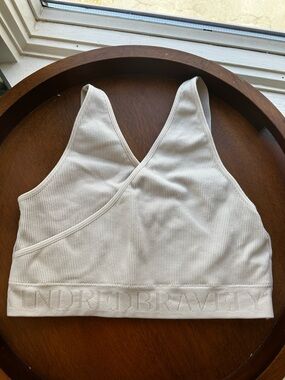 Kindred Bravely Ribbed V-Neck Nursing Bralette in Cream